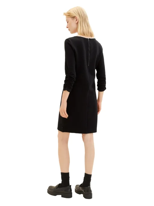 Damen Tom Tailor Denim Mini-Kleid mit 3/4 Arm