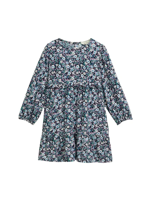 Kinder Tom Tailor Denim Mini-Kleid mit Blumenmuster
