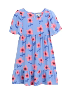 Kinder Tom Tailor Denim Mini-Kleid mit Blumenmuster