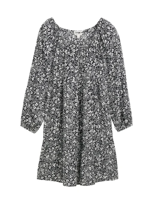 Kinder Tom Tailor Denim Mini-Kleid mit Blumenmuster