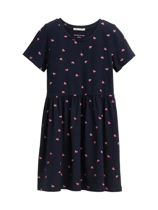 Kinder Tom Tailor Denim Mini-Kleid mit Muster