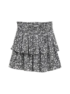 Kinder Tom Tailor Denim Mini-Rock mit Blumenmuster
