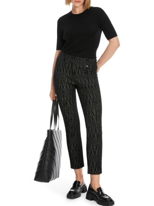 Damen Marc Cain Modell SYDNEY - Hose mit Zackenmuster