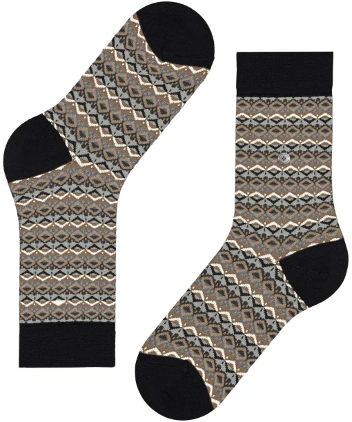 Damen Burlington Modern Fair Isle Damen Socken