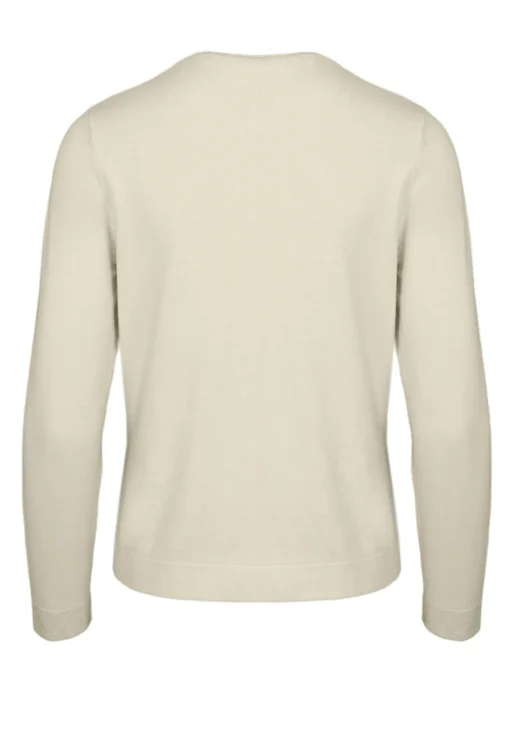 Damen Bianca Moderne Strickjacke mit Rundhalsausschnitt