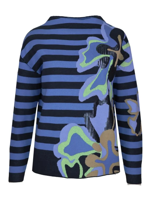 Damen Bianca Moderner Strickpullover in Jacquard-Optik