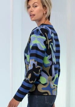 Damen Bianca Moderner Strickpullover in Jacquard-Optik