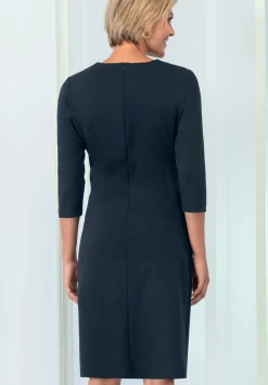 Damen Bianca Modernes Jerseykleid mit Rundhalsausschnitt