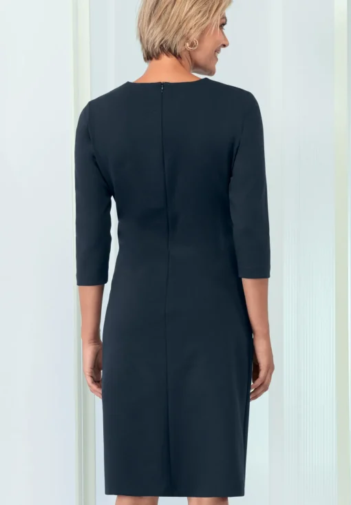 Damen Bianca Modernes Jerseykleid mit Rundhalsausschnitt