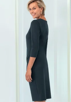 Damen Bianca Modernes Jerseykleid mit Rundhalsausschnitt