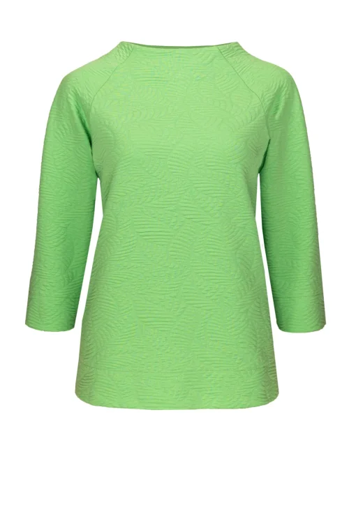Damen Bianca Modernes Rundhalsshirt mit 3/4 Arm