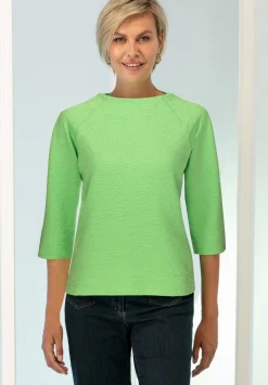 Damen Bianca Modernes Rundhalsshirt mit 3/4 Arm