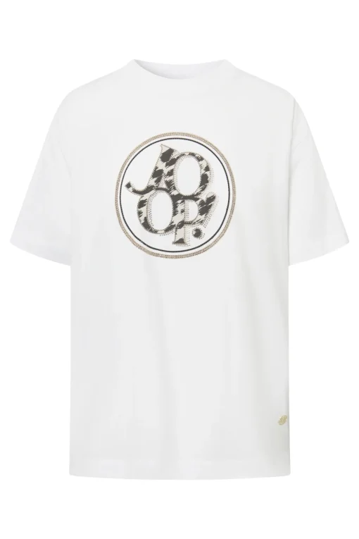 Damen JOOP! Nachhaltiges T-Shirt mit Glitzer Frontprint 1
