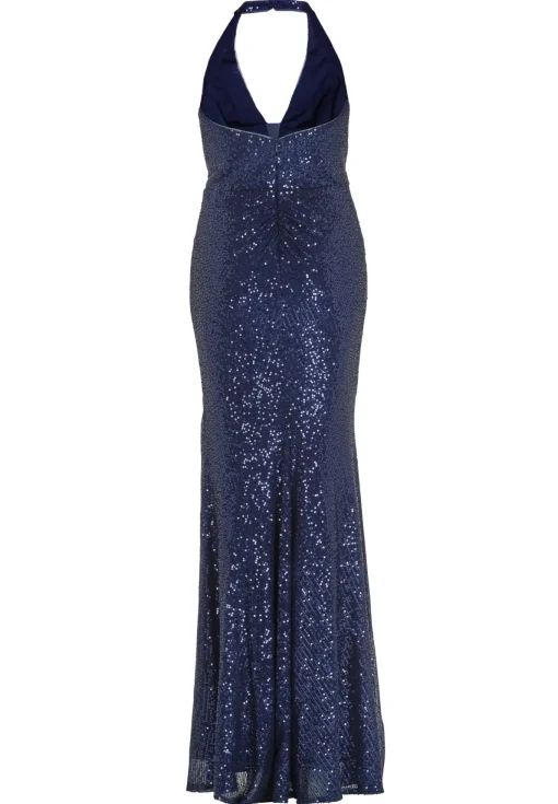 Damen Hey Kyla Neckholder Paillettenkleid mit Beinschlitz