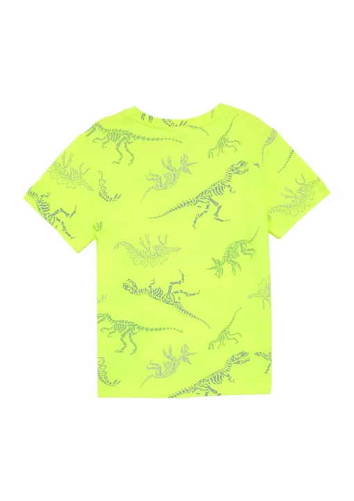 Kinder s.Oliver Neon T-Shirt mit All-over-Print