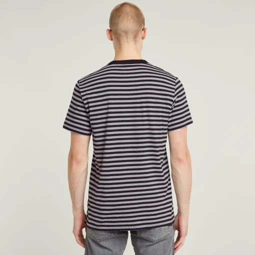 Herren G-Star Nifous Streifen T-Shirt