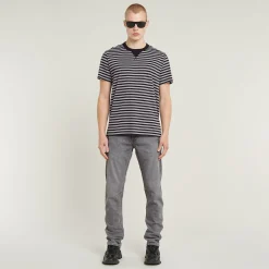 Herren G-Star Nifous Streifen T-Shirt