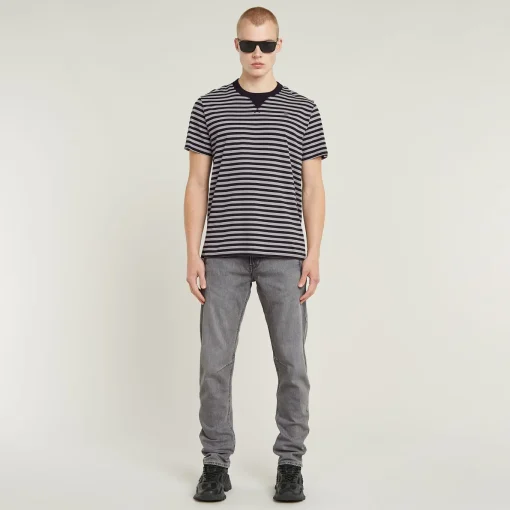 Herren G-Star Nifous Streifen T-Shirt