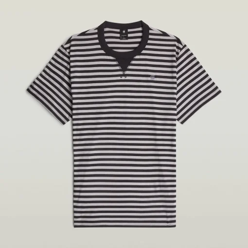 Herren G-Star Nifous Streifen T-Shirt