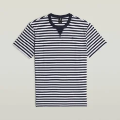 Herren G-Star Nifous Streifen T-Shirt