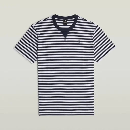 Herren G-Star Nifous Streifen T-Shirt