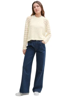 Damen Tom Tailor Denim Offen gestrickter Pullover