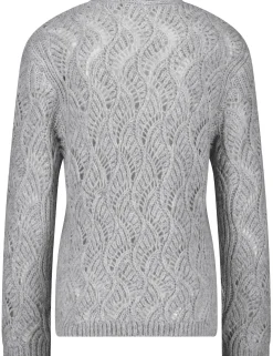 Damen Gerry Weber Collection Offene Strickjacke in Ajour-Strick