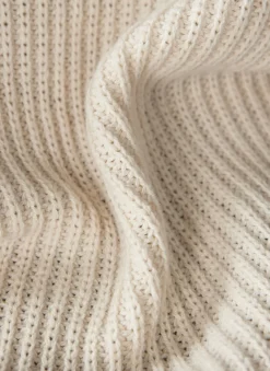 Damen Lecomte Offener Strick-Cardigan mit Perfangstruktur