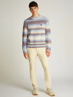 Herren Tommy Jeans Ombré-Pullover mit Wolle