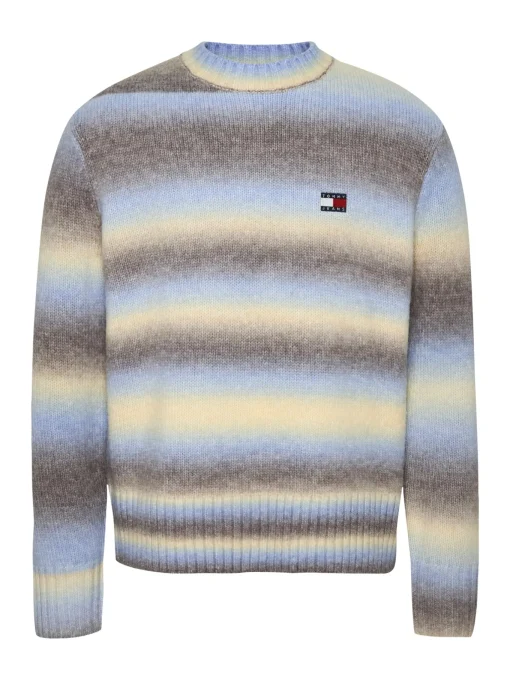 Herren Tommy Jeans Ombré-Pullover mit Wolle