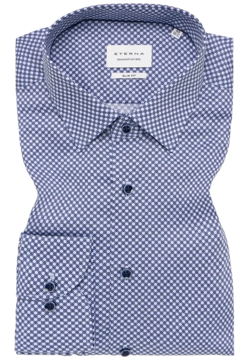 Herren Eterna Original Shirt Popeline Langarm