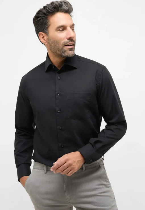Herren Eterna Original Shirt Popeline Langarm