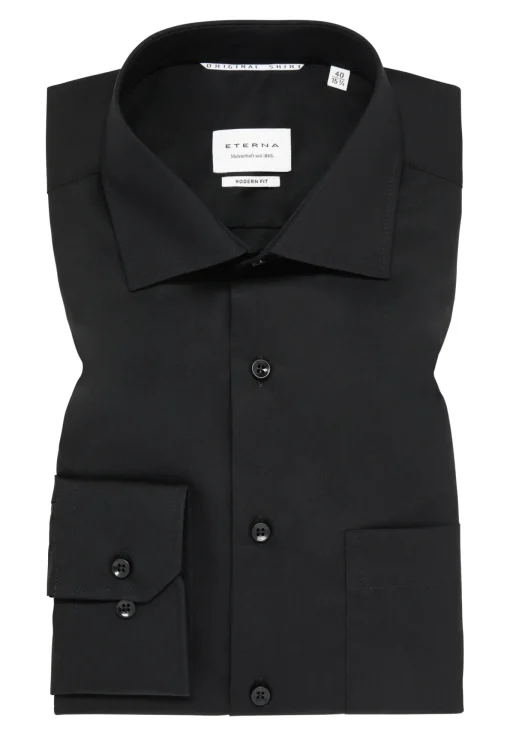 Herren Eterna Original Shirt Popeline Langarm