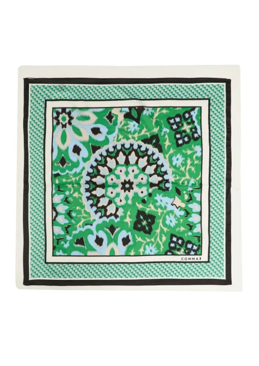 Damen Comma Ornamental gemustertes Tuch aus Seidenmix