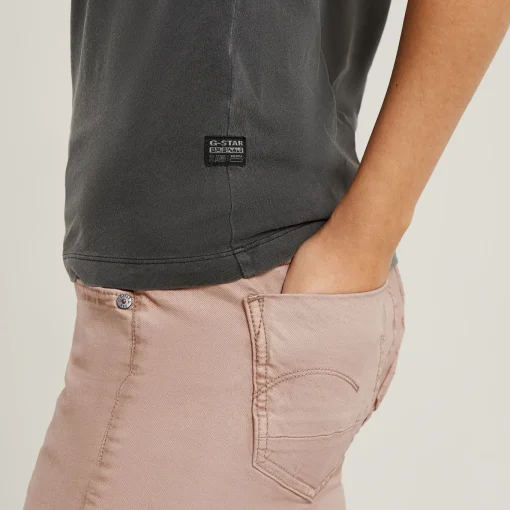 Damen G-Star Overdyed Eyben Slim V-Neck