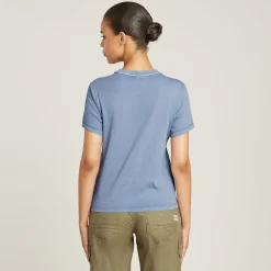 Damen G-Star Overdyed Front Seam T-Shirt