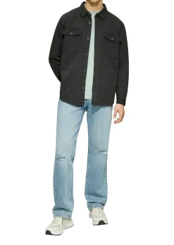 Herren QS Overshirt aus gewaschenem Twill