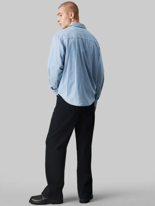 Herren Calvin Klein Jeans Overshirt im Denim Look