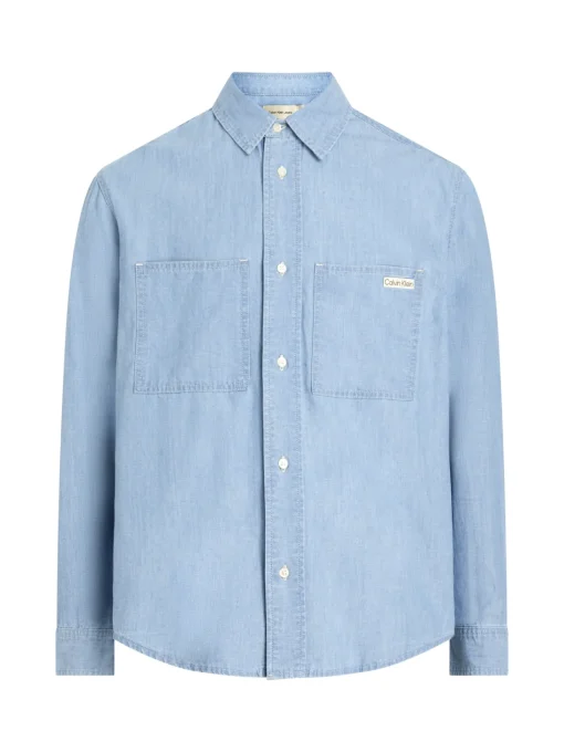 Herren Calvin Klein Jeans Overshirt im Denim Look