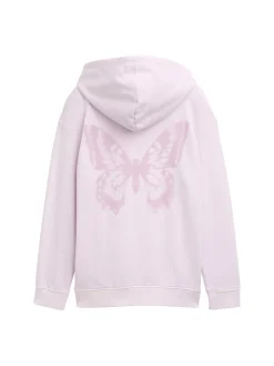 Kinder Tom Tailor Denim Oversize Hoodie Sweatshirt mit Rückenprint