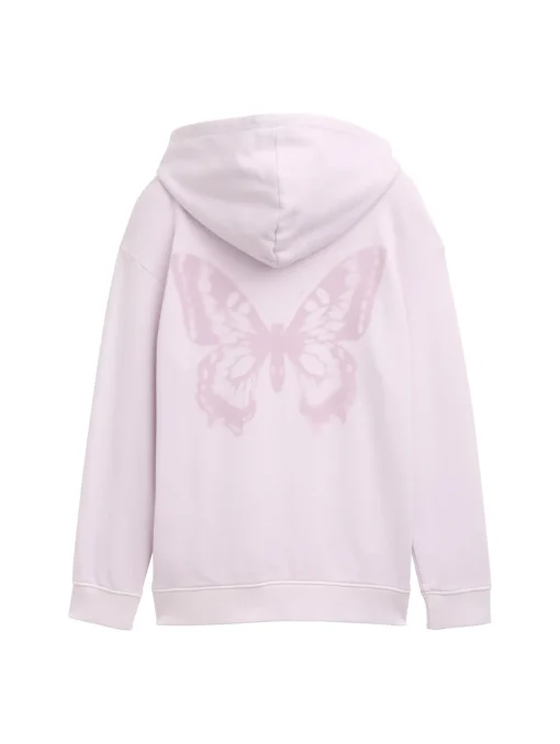 Kinder Tom Tailor Denim Oversize Hoodie Sweatshirt mit Rückenprint