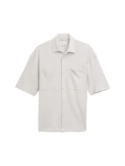 Herren Tom Tailor Denim Oversize Kurzarmhemd