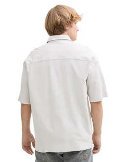Herren Tom Tailor Denim Oversize Kurzarmhemd