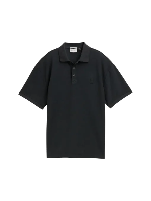 Kinder Tom Tailor Denim Oversize Poloshirt mit Logo Badge