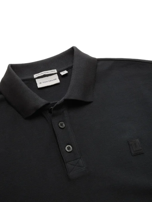 Kinder Tom Tailor Denim Oversize Poloshirt mit Logo Badge