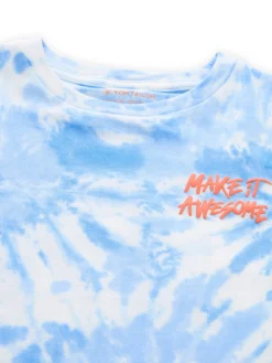 Kinder Tom Tailor Denim Oversize Tie-Dye T-Shirt