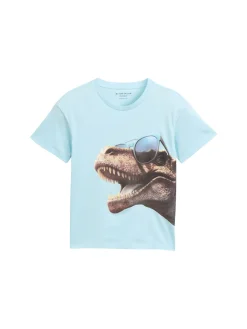 Kinder Tom Tailor Denim Oversize T-Shirt mit Print