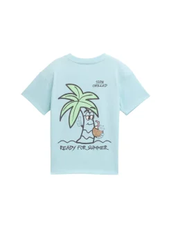 Kinder Tom Tailor Denim Oversize T-Shirt mit Print
