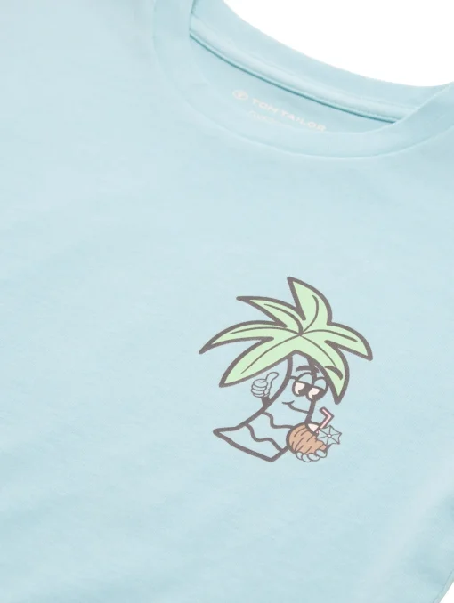 Kinder Tom Tailor Denim Oversize T-Shirt mit Print