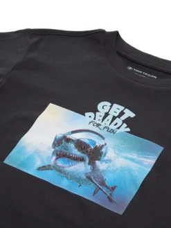 Kinder Tom Tailor Denim Oversize T-Shirt mit Print